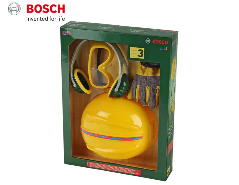 Bosch Mini Toy Helmet, Earmuffs & Accessory Set