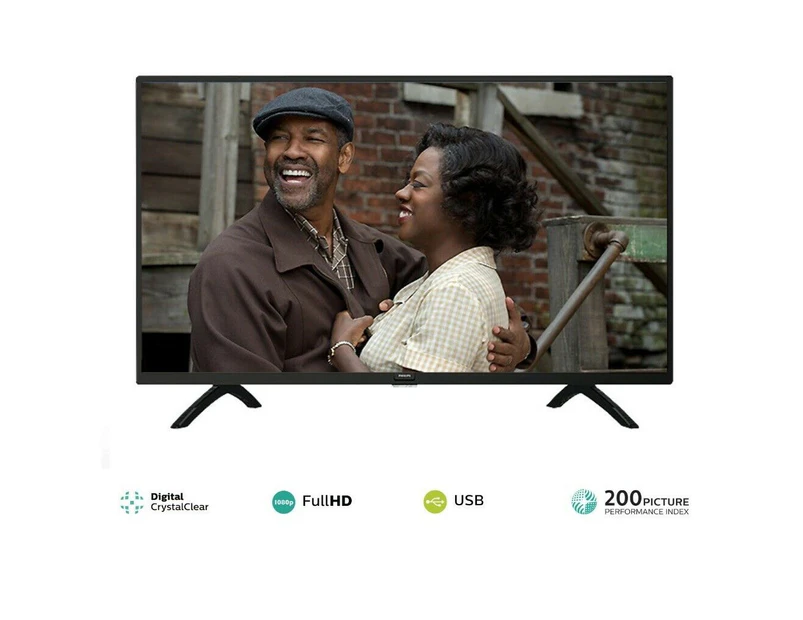 Refurbished Philips 40" 5000 Series Full HD Digital Crystal Clear Slim LED TV with USB PVR 40PHT4002/79
