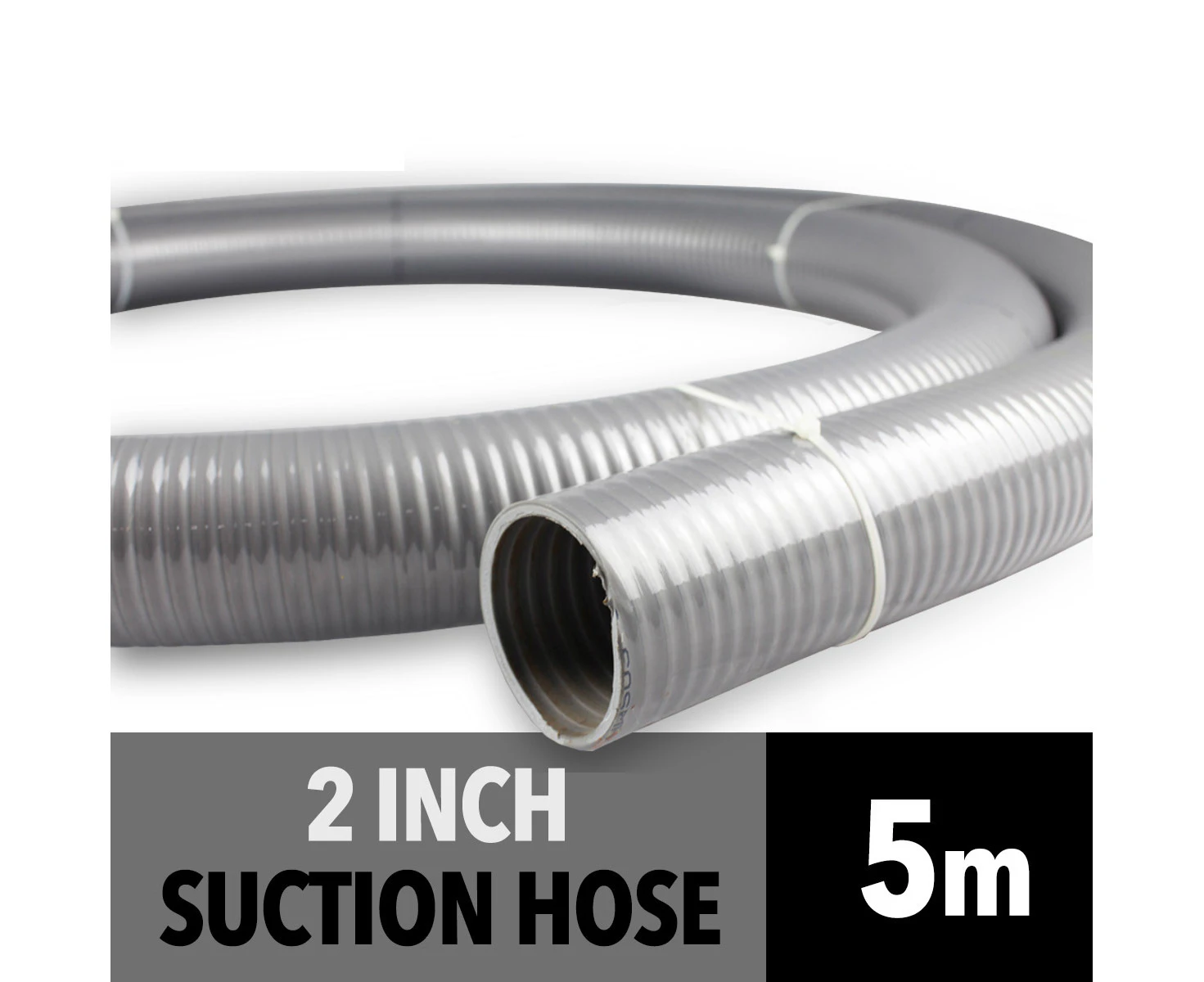 PVC Grey Suction Hose 52mm (2 inch) - 5m