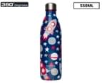 360 Degrees Vacuum Insulated Stainless Steel Soda Bottle 550mL - Navy Blue 1