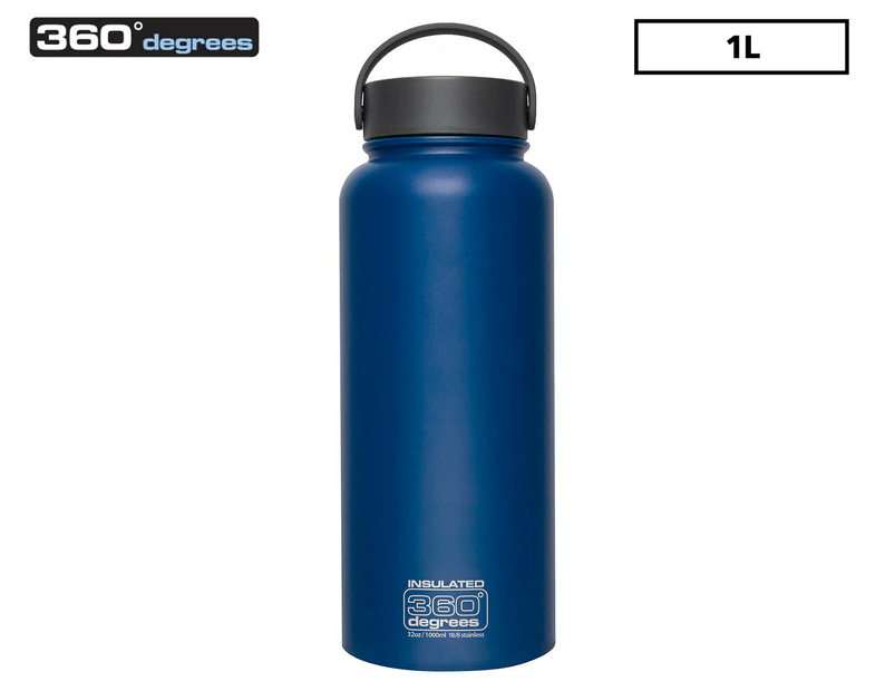 360 Degrees Wide Mouth Vacuum Insulated Bottle 1L - Navy