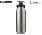 360 Degrees Sip Cap Vacuum Insulated Bottle 750mL - Silver