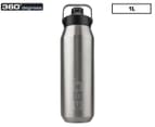 360 Degrees Sip Cap Vacuum Insulated Bottle 1L - Silver 1