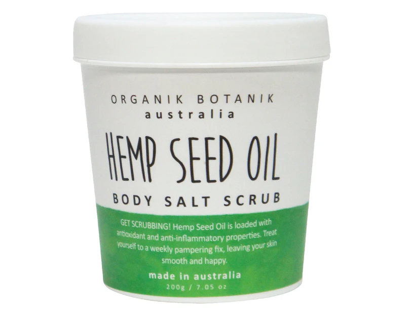 Organik Botanik Hemp Seed Oil Body Salt Scrub 200g