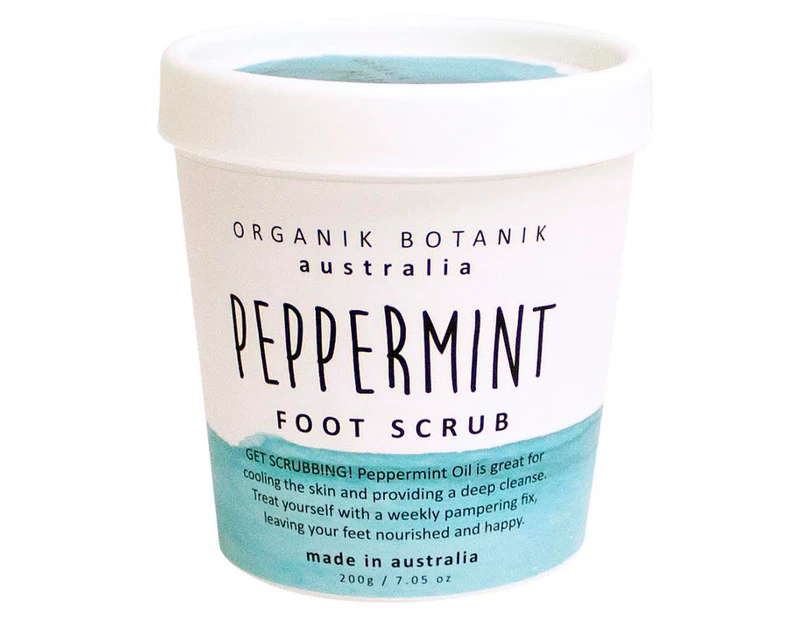 Organik Botanik Peppermint Foot Scrub 200g