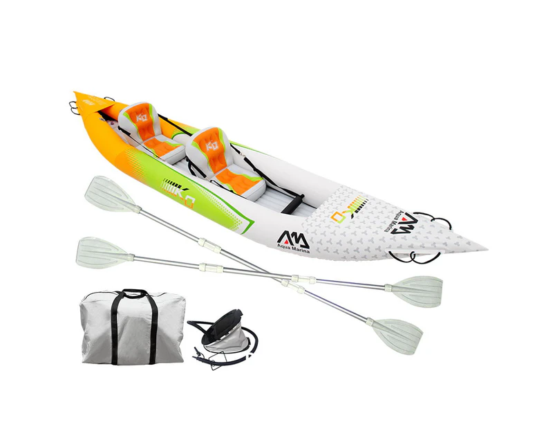 Aqua Marina Inflatable Kayak Kayaks Canoe Raft Fishing Boat Paddle Seat 2-person
