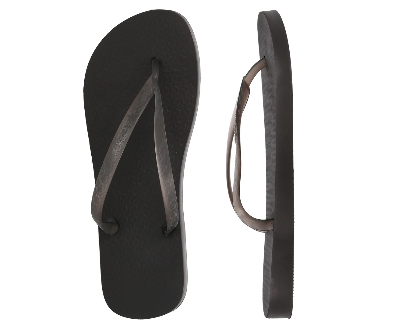 Ipanema Women's Classica Tan Fem Thongs - Black/Clear