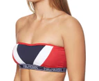 Tommy Hilfiger Women's Cotton Bandeau - Red/White/Navy
