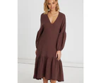 The Fated Women's Horizon Midi Dress - Mulberry