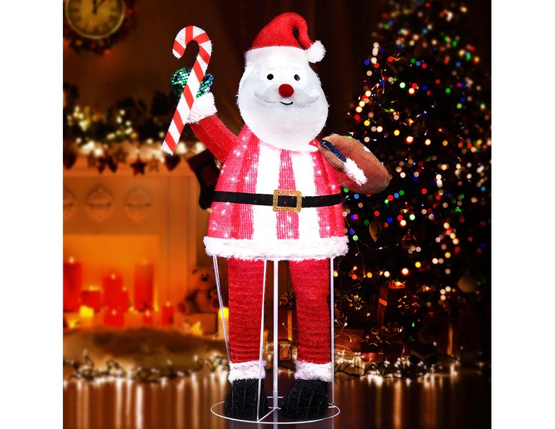 Christmas Lights Motif Santa Foldable 120 LED Fairy Outdoor Decorations Display