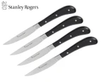 Stanley Rogers 4-Piece Pistol Grip Steak Knives - Artisan Black