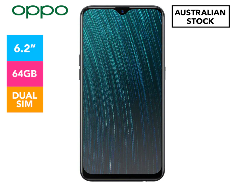 OPPO 64GB AX5s Dual SIM Smartphone AU Stock Unlocked - Black