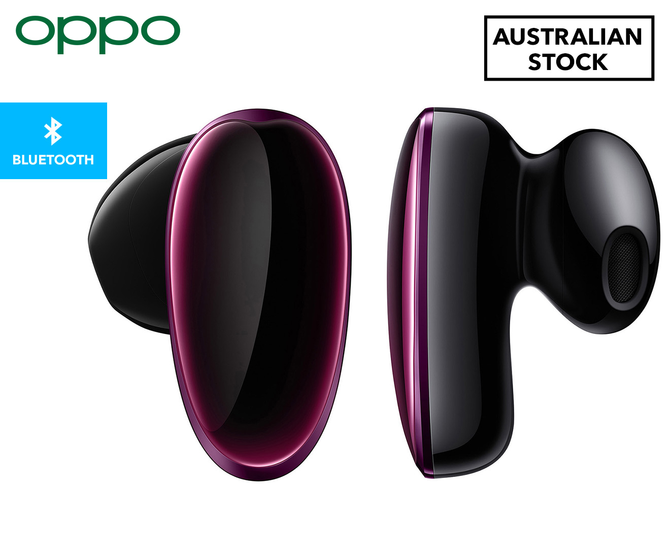 Oppo O Free True Wireless Earbuds Glacier Red Au