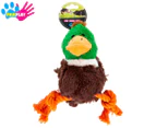 PawPlay Soft Duck With Rope - Multi