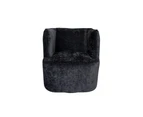 Capri lounge glider chair - Velvet - Crushed black