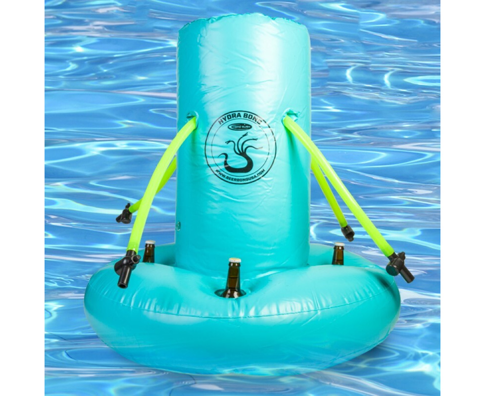 Head Rush Hydra Bong - Inflatable Beer Bong for Four Persons, Drinking  Accessories for Pool Parties and Drinking Games, Fun Inflatable Beer Funnel
