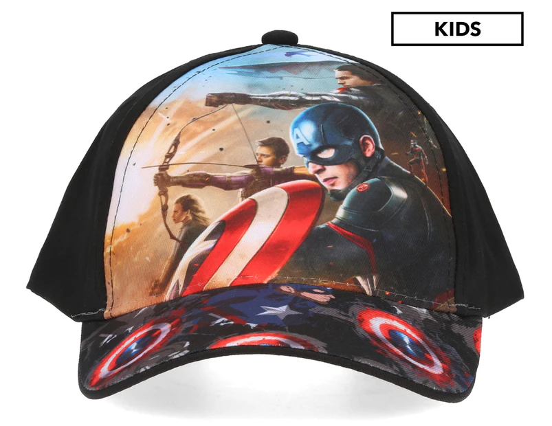 Captain America Boys' Cap - Black