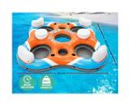 Bestway Inflatable Float Pool Floating Island 4-person Raft Coolerz Rapid Rider