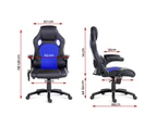 Artiss Massage Office Chair Heated Gaming Chair Computer Chairs 8 Point Recliner