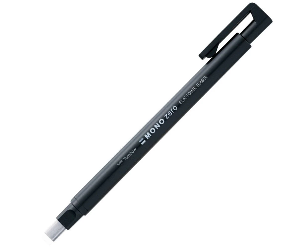 Tombow Mono Zero Rectangular Eraser 2.5mm x 5mm Black