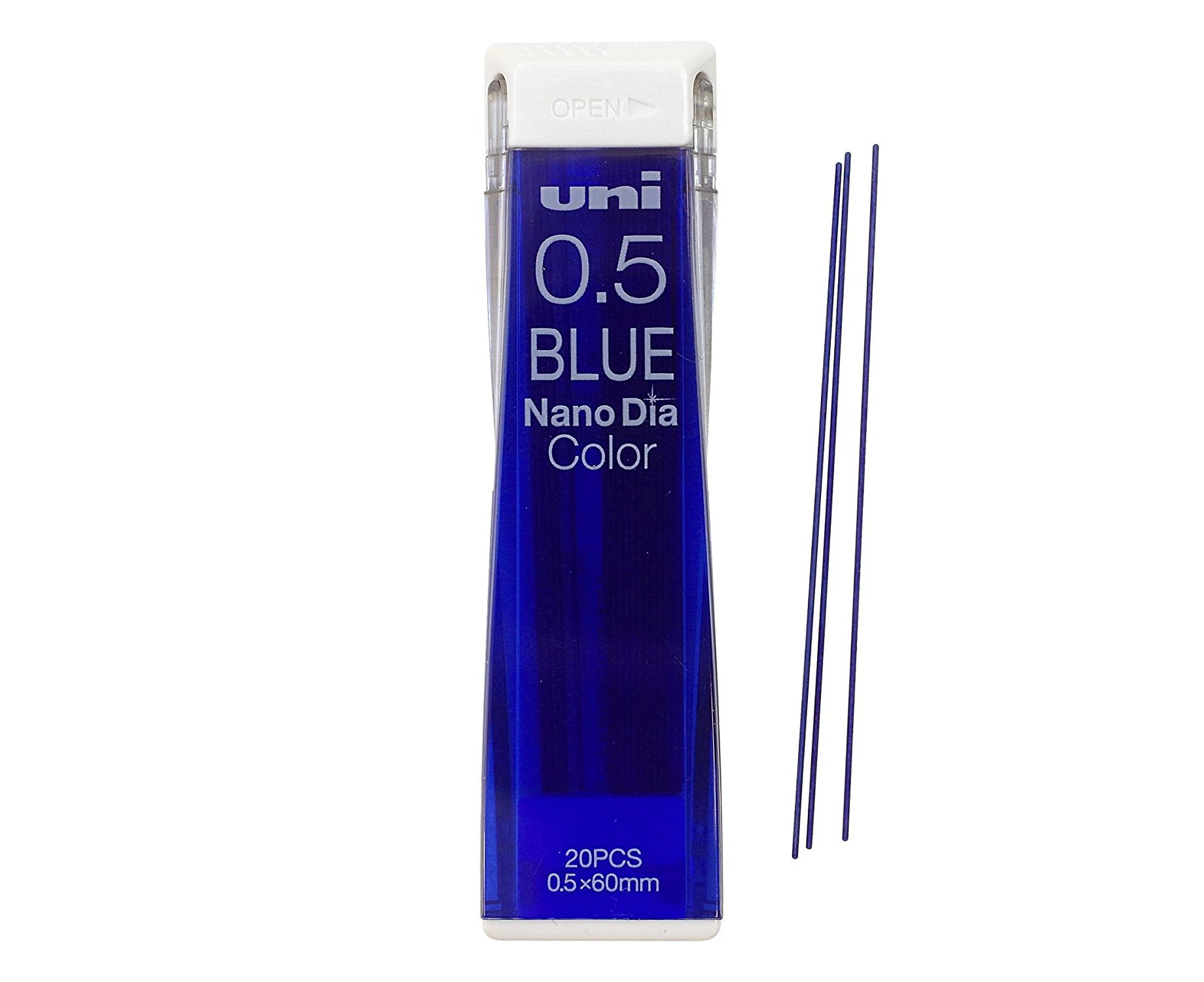 Uniball Nano Dia Mechanical COLOUR Pencil Lead Pack 0.5mm Blue