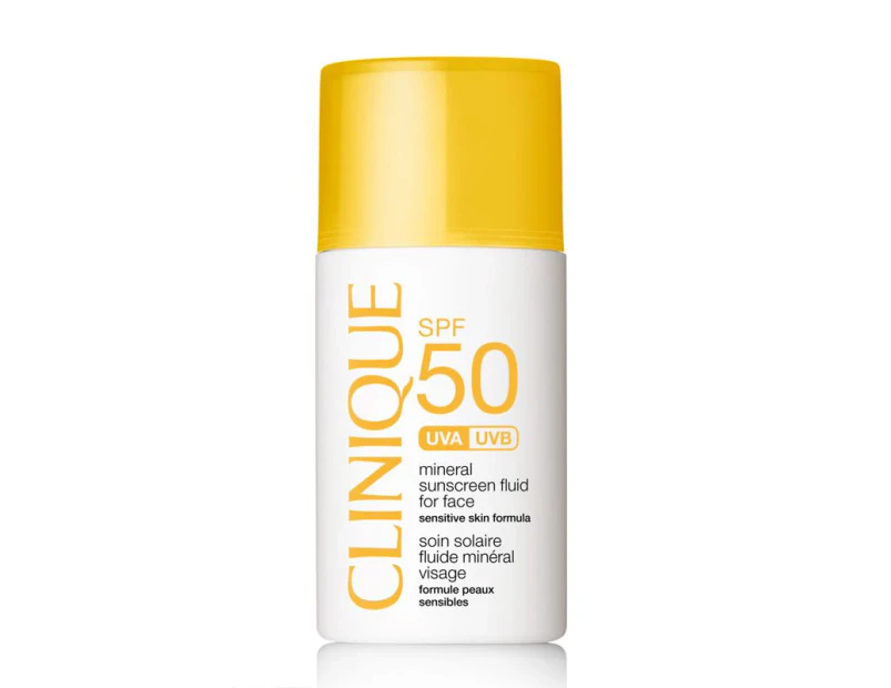 Clinique Mineral Sunscreen Fluid For Face SPF 50 30ml Suncare Women