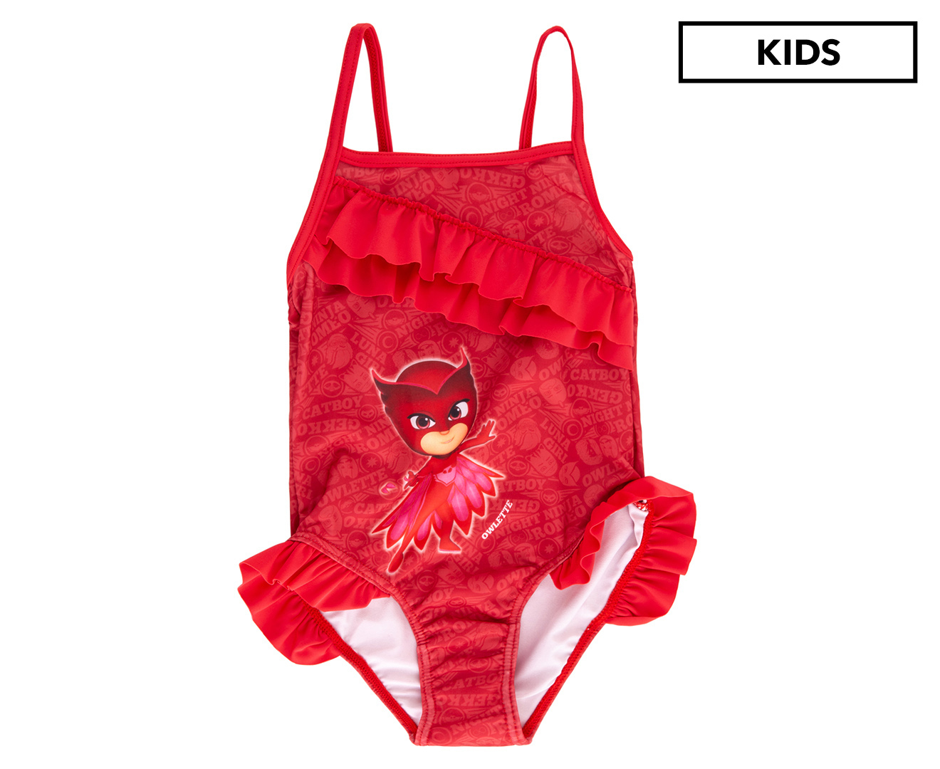 PJ Masks Girls One Piece Bathing Suit Red Catch .au