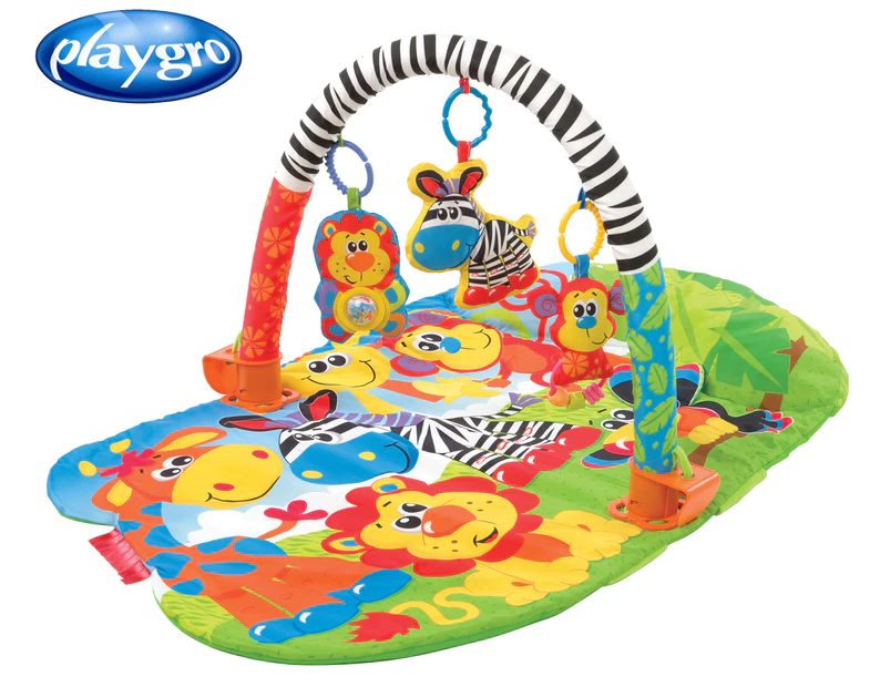 Playgro 5-In-1 Safari Super Baby Play Gym Mat