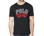 Polo Ralph Lauren Men's Graphic Print Tee / T-Shirt / Tshirt - Black