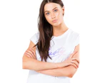 Rusty Women's Softball Tee / T-Shirt / Tshirt - White