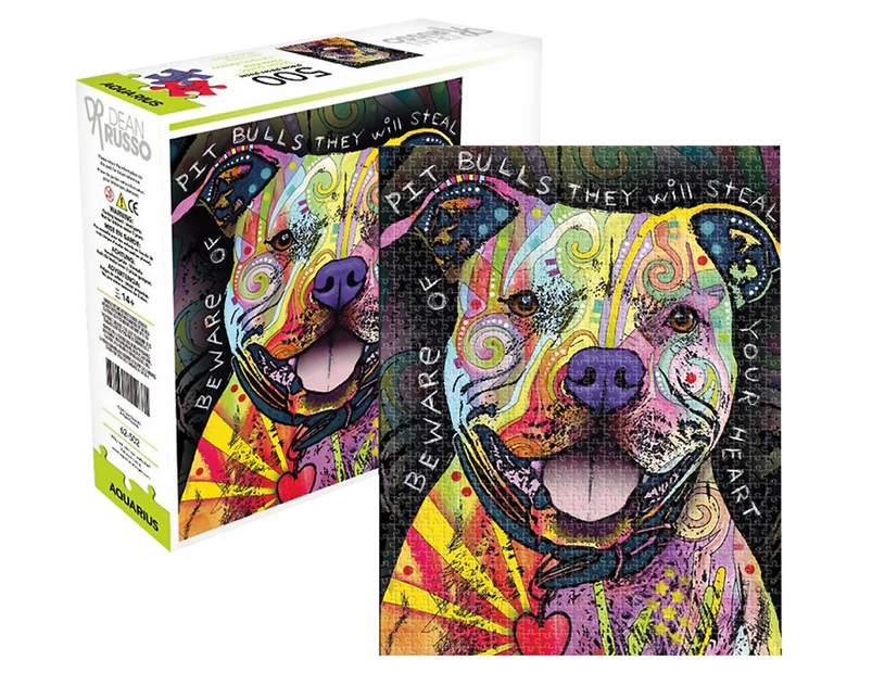 Dean Russo Pit Bull 500-Piece Jigsaw Puzzle