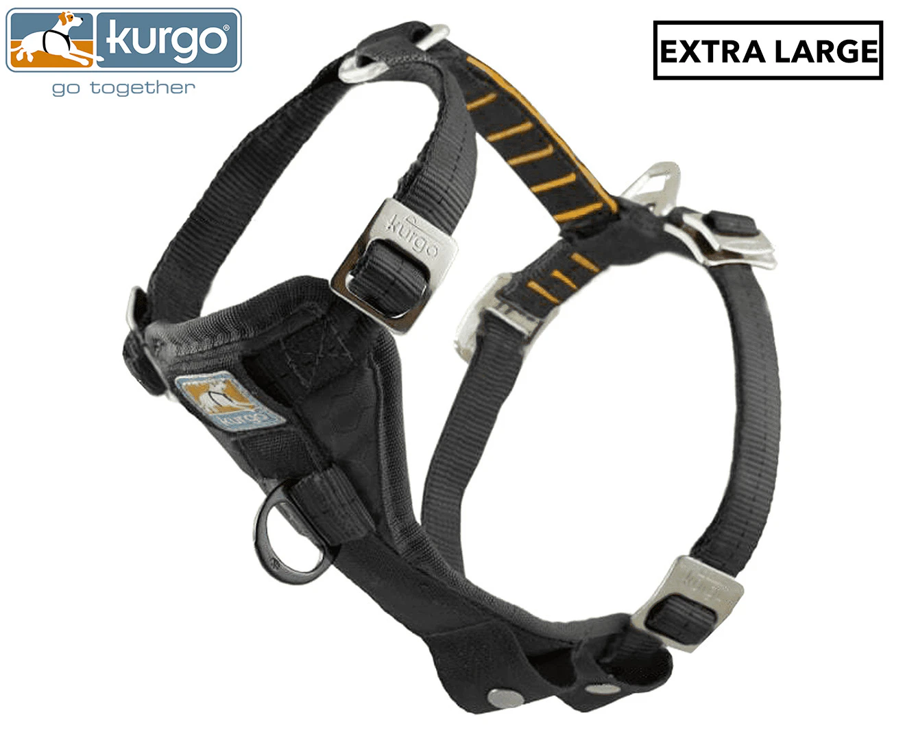 Kurgo Extra Large Tru-Fit Smart Harness - Black