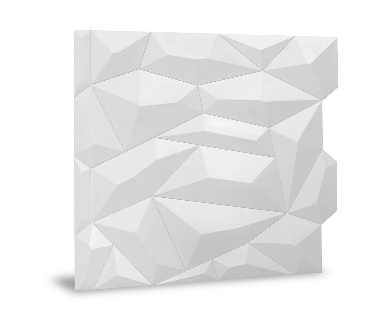 Innovera Glacier 3D Wall Panel, White 60 x 60 cm (2)