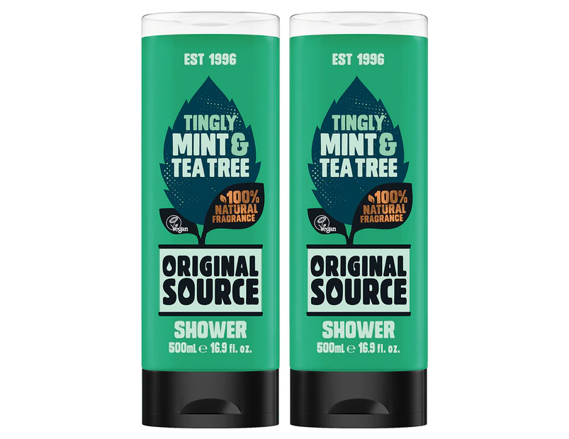 2 x Original Source Shower Gel Mint & Tea Tree 500mL