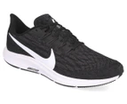 Nike Men's Air Zoom Pegasus 36 Running Shoes - Black/White-Grey