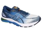 ASICS Men's Gel-Nimbus 21 Running Shoes - White/Lake Drive 3