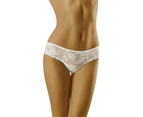 Wolbar Women's Lola White Lace Knickers Panty Full Brief