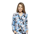 Cyberjammies 4196 Milly Blue Mix Floral Cotton Pyjama Top