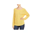 Rebecca Minkoff Womens Knit Long Sleeves Pullover Sweater