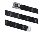 Flash Zoom Symbol Black Seatbelt Belt