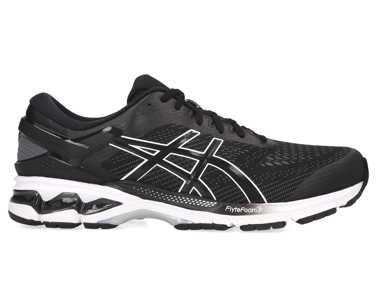 ASICS Men's GEL-Kayano 26 Running Shoes - Black/White | Catch.co.nz