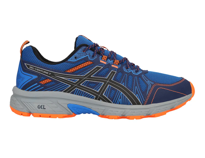 ASICS Men's GEL-Venture 7 Trail Running Shoes - Electric Blue/Sheet Rock