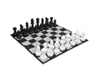 Large 60cm (24 Inch) Plastic Chess, Checkers, Mat and Bag Package