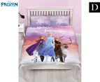 Disney Frozen 2 Journey Double Bed Quilt Cover Set - Pink Multi