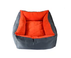 Dog Bed Cat Bed Self Warming Red/Charcoal Small/Medium Petlife Odour Resistant