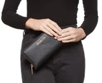 Michael Kors Jet Set Travel Continental Leather Wallet - Black