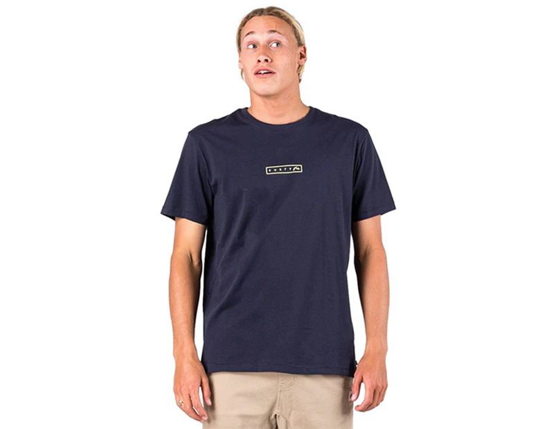 Rusty Men's Fourtyfour Tee / T-Shirt / Tshirt - Navy
