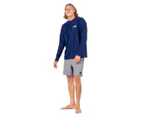 Rusty Men's Competition Long Sleeve Rashie - Navy Blue
