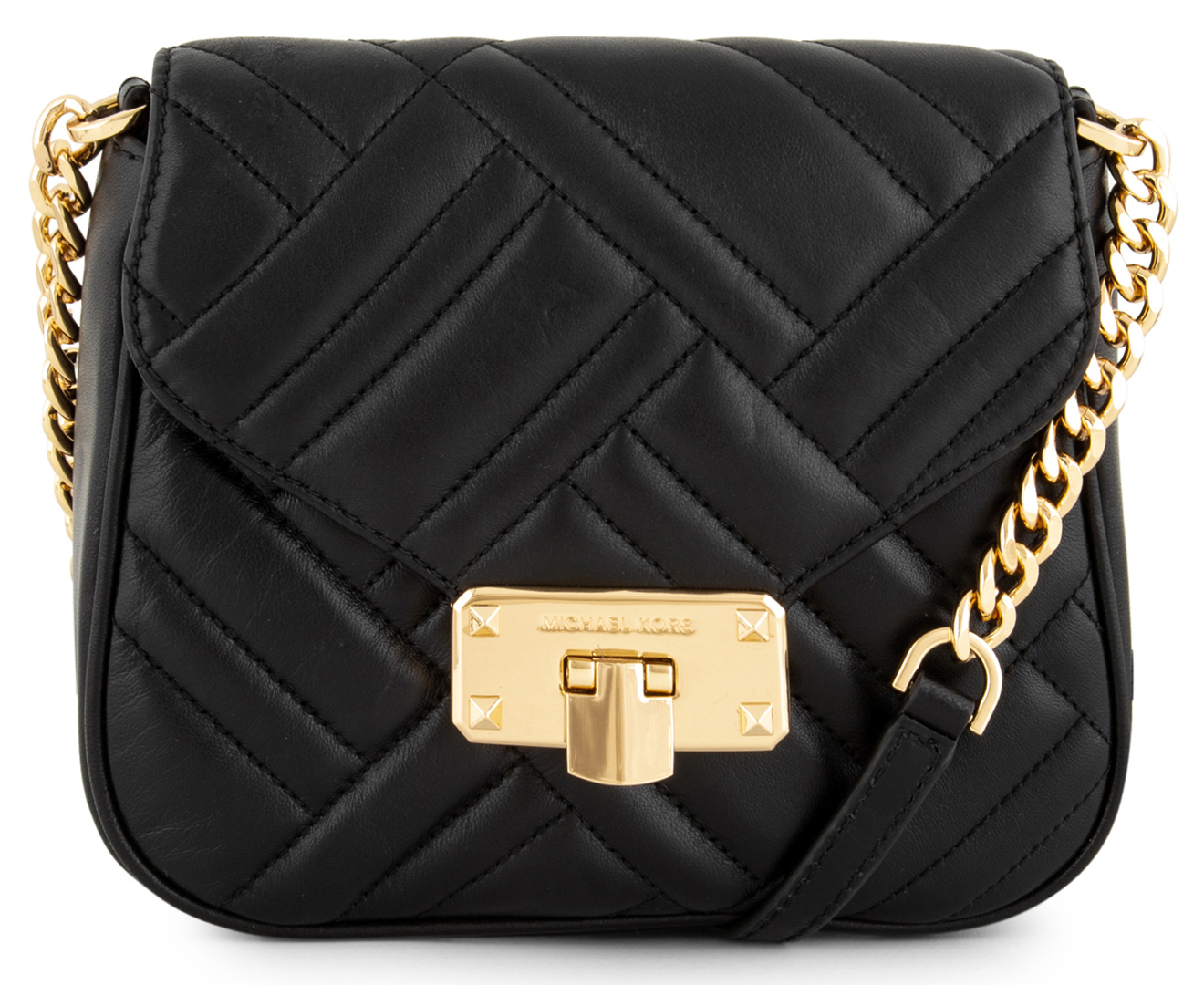 Michael Kors Peyton Small Shoulder Flap Crossbody Bag Black Catch .nz