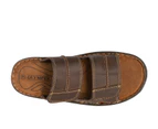 Kuta Olympus Adjustable Leather Sandal Slide Men's - Brown